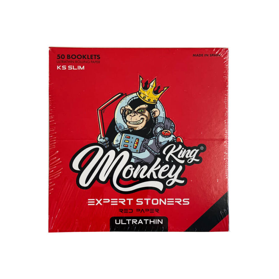 Monkey King Expert Stoners Ultra Thin Rolling Papers Red (50pcs/display)