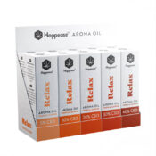 Happease Relax 5-40% CBD Oil Tropical Sunrise Display (10pcs/display)