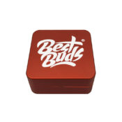 Best Buds Flat Square Aluminium Grinder Rust 2 Parts (50mm)
