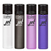 Clipper Jet Flame Lighters Crystal (24pcs/display)