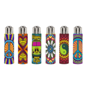 Clipper Lighters Pop Cover Hippie Passion (30pcs/display)