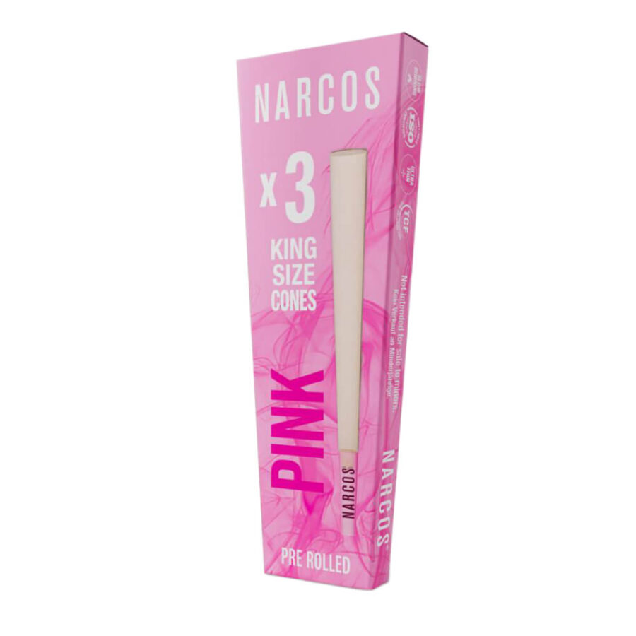 Narcos King Size Cones Pink Edition 109 mm (32pcs/display)