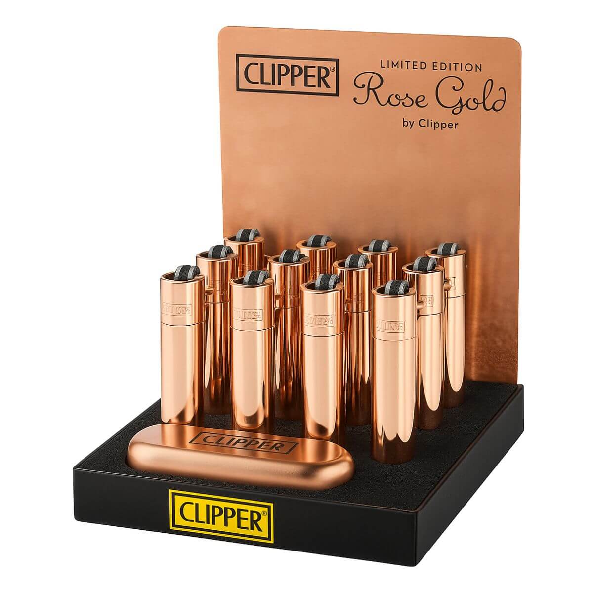 Clipper-Gold-Rose-Metal-Lighters-and-Giftbox Clipper Gold Rose Metal Lighters and
