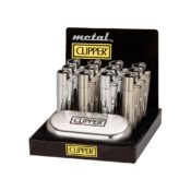 Clipper Silver Metal Lighters and Giftbox (12pcs/display)