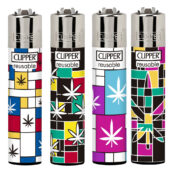 Clipper Lighters Modern Weed (24pcs/dislay)
