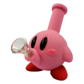 Cute Pink Creature Silicone Bong with Removable Pieces 14cm
