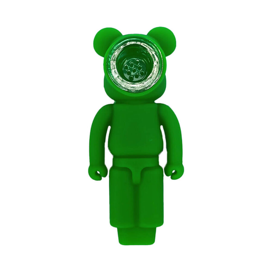 Green Robot Silicone Pipe 11cm