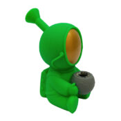 Spaceman Green Silicone Bong 15cm