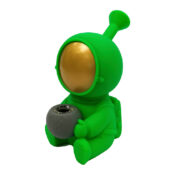 Spaceman Green Silicone Bong 15cm