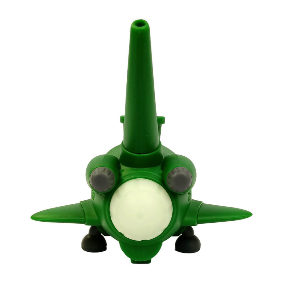 Submarine Green Silicone Bong with Removable Pieces 13cm