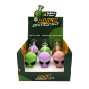 Alien Glass-Silicone Pipe (6pcs/display)