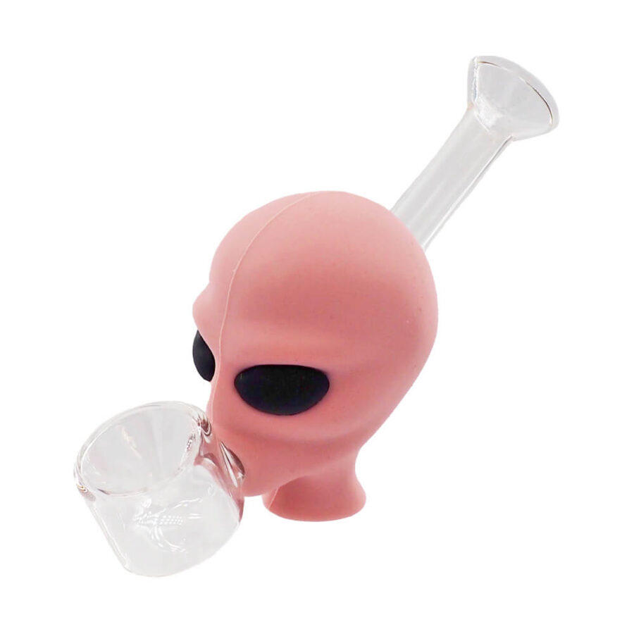 Alien Glass-Silicone Pipe (6pcs/display)