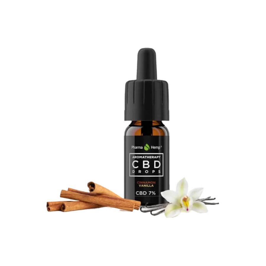 Pharma Hemp Aromatherapy Vanilla Cinnamon CBD Drops 7% (10ml)