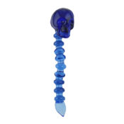 Blue skull glass dabber
