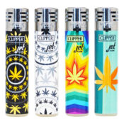 Clipper Jet Flame Lighters Posh Weeds (24pcs/display)