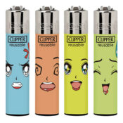 Clipper Lighters Manga Faces (24pcs/display)