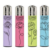 Clipper Lighters Simple Flower (24pcs/display)