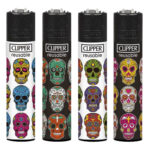 Clipper Lighters Triple Skull (24pcs/display)