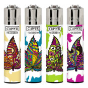 Clipper Lighters Trippy Leaves 1 (24pcs/display)
