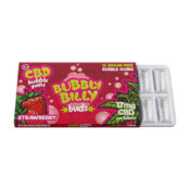 Bubbly Billy Buds Cannabis Strawberry Chewing Gum 17mg CBD (24pcs/display)