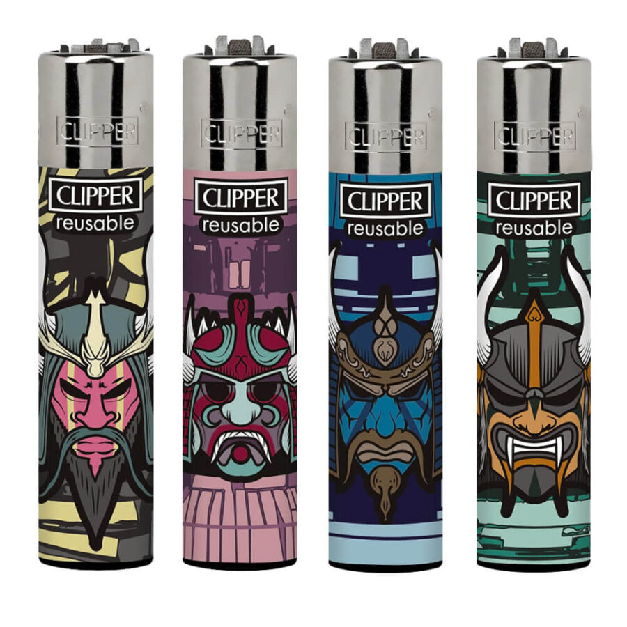 Clipper Lighters Samurai Masks (24pcs/display)
