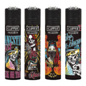 Clipper Lighters She Skull (24pcs/display)