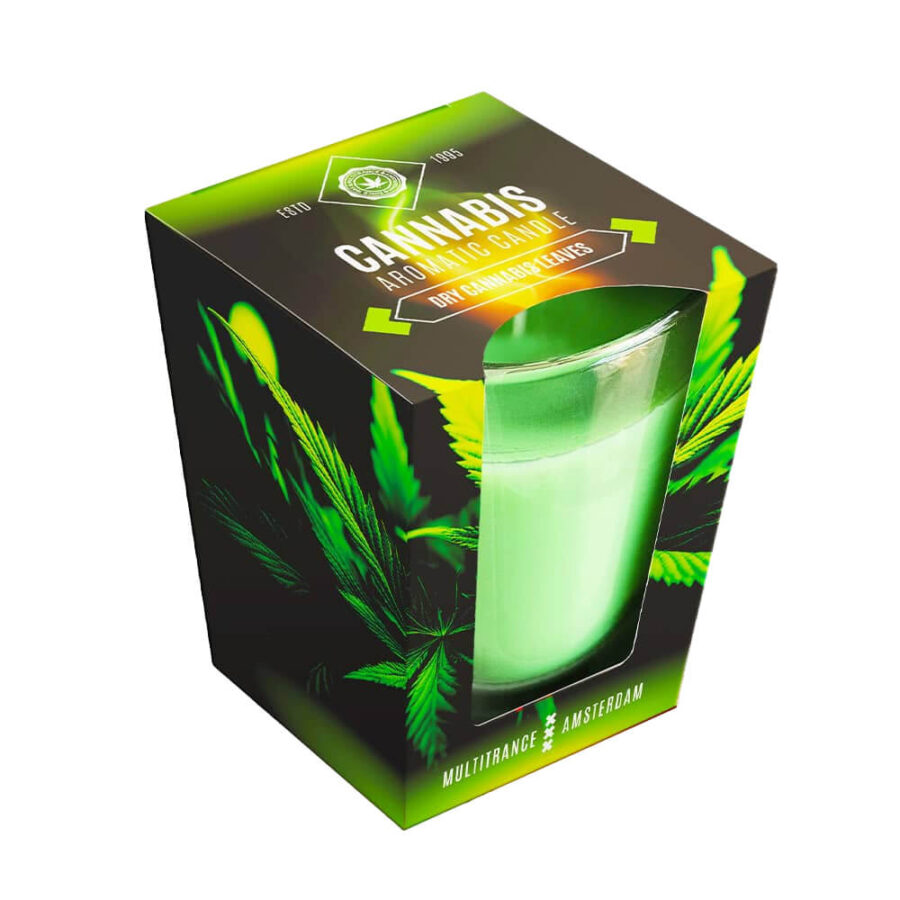 Dry Cannabis Leaves Scented Candle (90g)