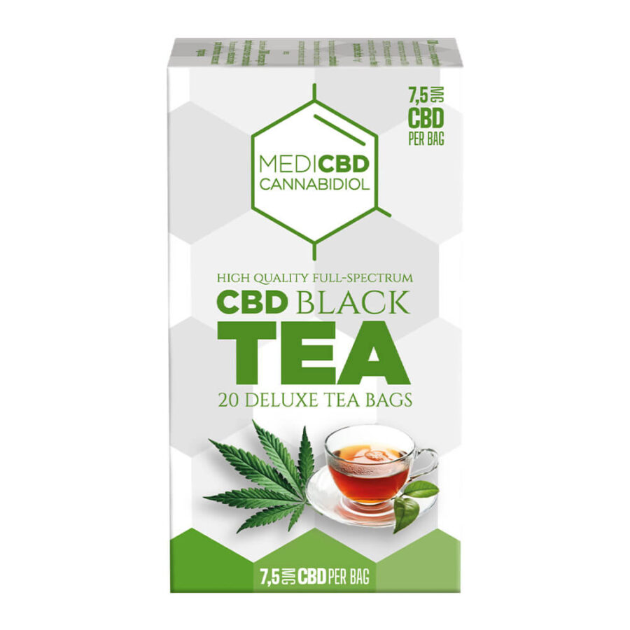 MediCBD Cannabis Black Tea 7.5mg CBD (10packs/lot)