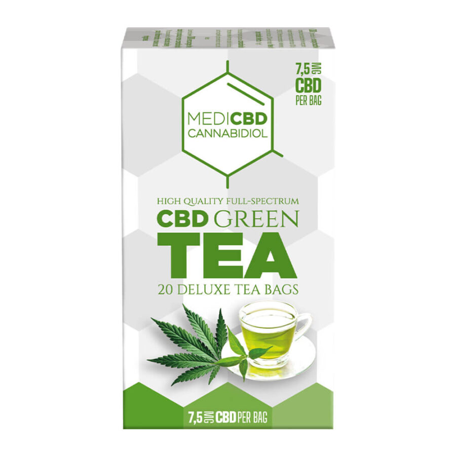 MediCBD Cannabis Green Tea 7.5mg CBD (10packs/lot)