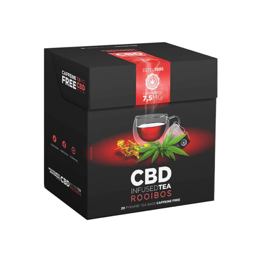 Rooibos Tea Pyramid Bags Infused with 150mg CBD (10packs/lot)