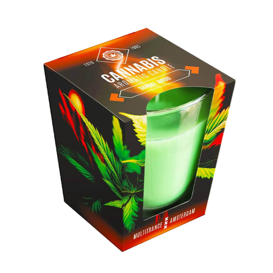 Sandal Wood Scented Cannabis Candle (90g)