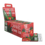 Strawberry Haze 17mg CBD Cannabis Chewing Gums (24pcs/présentoir)