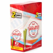 Twisted Hemp Cones Blue Raspberry Cherry 10pcsdisplay 1