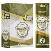 Twisted Hemp Wraps Plain Jane 15pcsdisplay