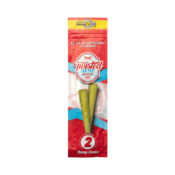 Twisted Hemp Cones Blue Raspberry Cherry (10pcs/display)