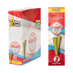 Twisted Hemp Cones Blue Raspberry Cherry (10pcs/display)