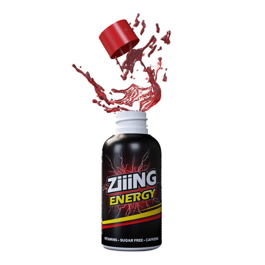 Ziiing Energy Drink Fruit Punch 150mg Caffeine and Vitamin B Complex (12pcs/display)