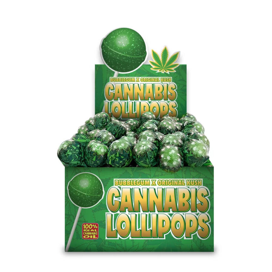 The Hempy Lab Cannabis Lollipops Original Kush (70pcs/display)