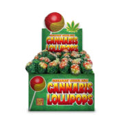 The Hempy Lab Cannabis Lollipops Strawberry Banana (70pcs/display)