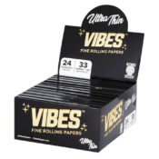 VIBES Rolling Papers King Size Slim with Tips Ultra Thin (24pcs/display)