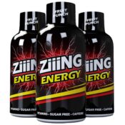 Ziiing Energy Drink Fruit Punch 150mg Caffeine and Vitamin B Complex