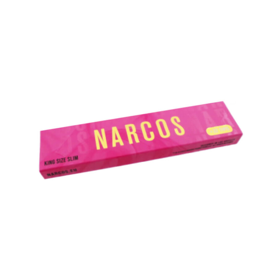 Narcos Pink Edition King Size Slim Rolling Papers + Tips (24pcs/display)