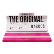 wholesale narcos pink edition king size slim rolling papers tips 24pcs display 2 1