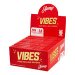 VIBES Rolling Papers King Size Slim Hemp (50pcs/display)