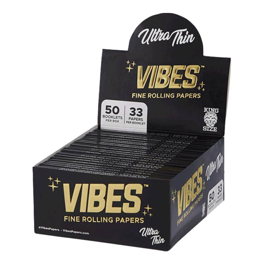 VIBES Rolling Papers King Size Slim Ultra Thin (50pcs/display)