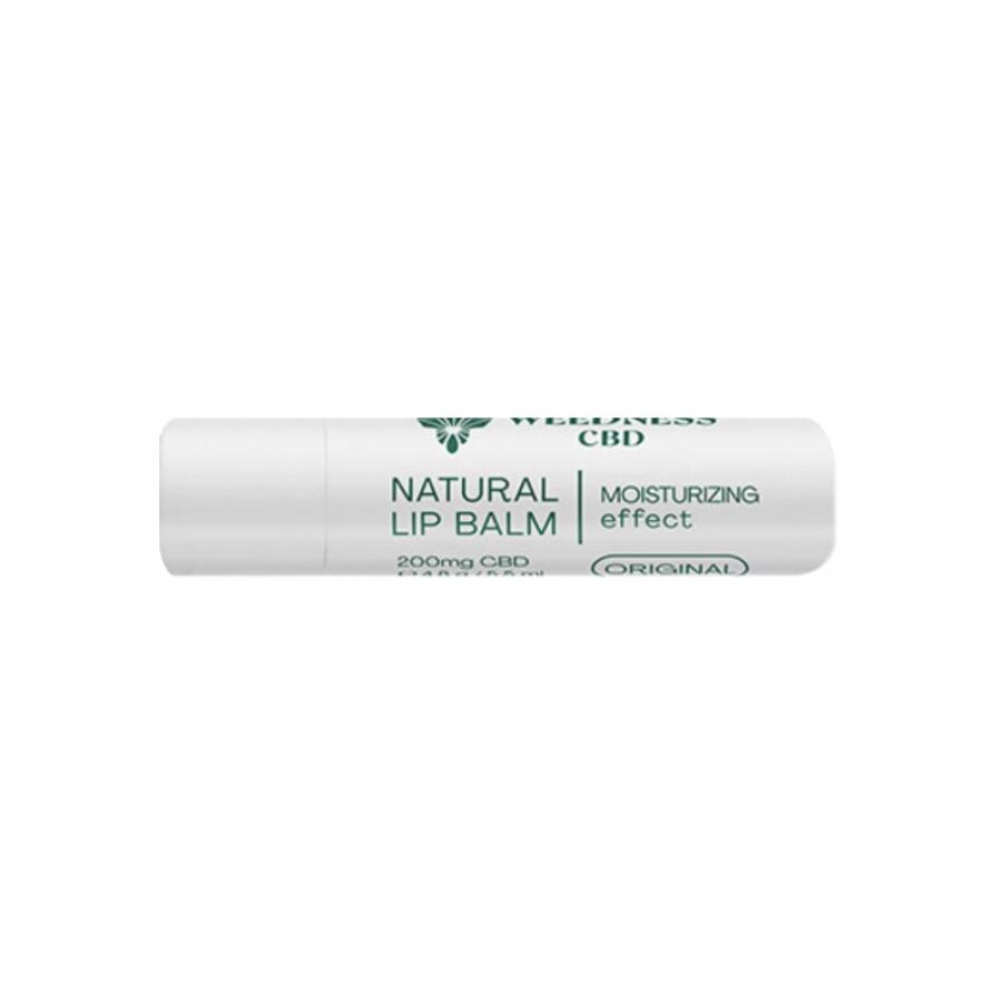 Weedness CBD Natural Lip Balm Original with Moisturizing Effect 4% CBD (4.8g)