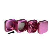 Best Buds The Cube Aluminium Grinder Pink 4 Parts (50mm)