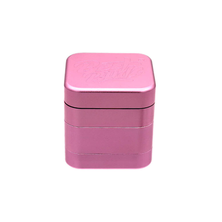 Best Buds The Cube Aluminium Grinder Pink 4 Parts (50mm)