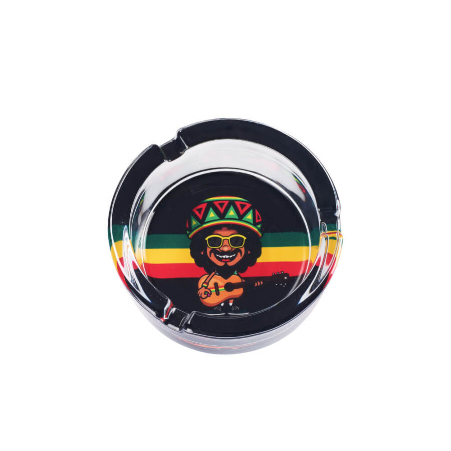 Champ High Rasta Life Glass Ashtray (6pcs/display)