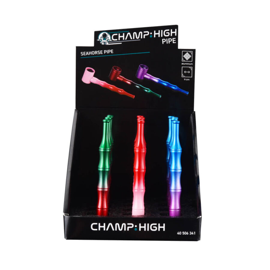 Champ High Seahorse Pipe (12pcs/display)